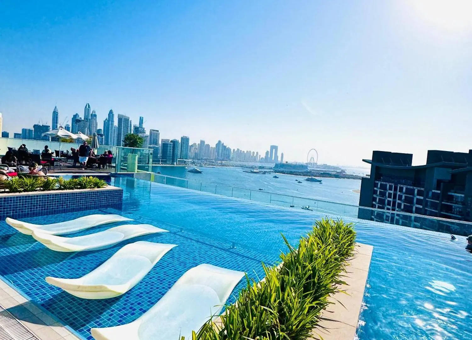 아파트 Infinity Pool Studio In Palm Jumeirah On Exclusive West Beach 두바이 아랍에미리트
