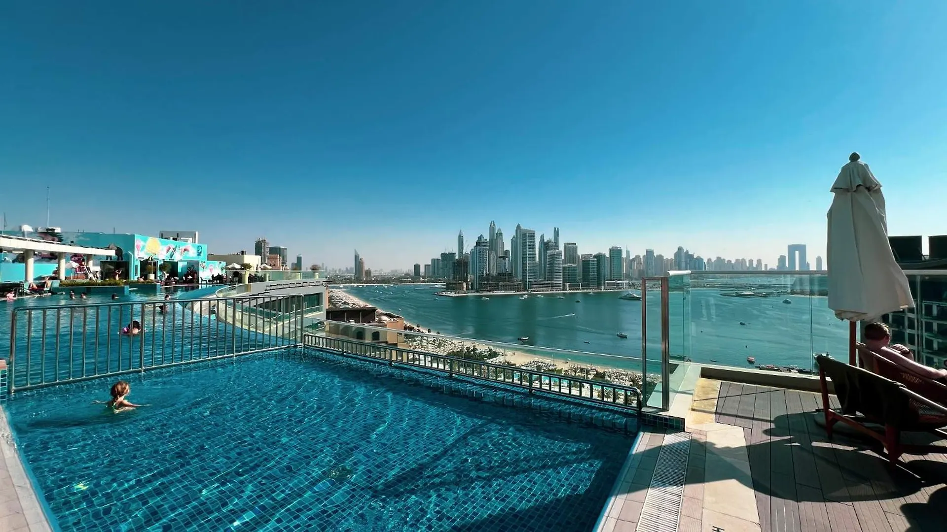 아파트 Infinity Pool Studio In Palm Jumeirah On Exclusive West Beach 두바이 아랍에미리트