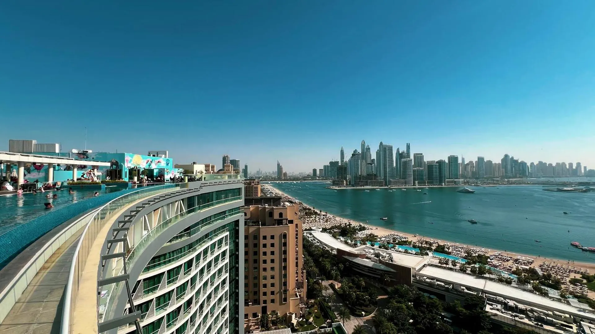 Infinity Pool Studio In Palm Jumeirah On Exclusive West Beach 두바이 0*,
